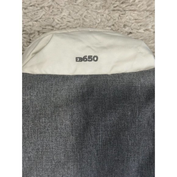 Eddie Bauer EB 650 Womens Size Small White Gray Down Vest‎ W/ Pockets - Picture 9 of 11